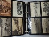 a black and white photo of a book with pictures in it