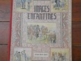 an old book with pictures of people on it sitting on a wooden table