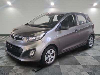 a picture of a silver car parked in a garage