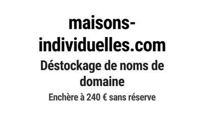 Nom de domaine maisons-individuelles.