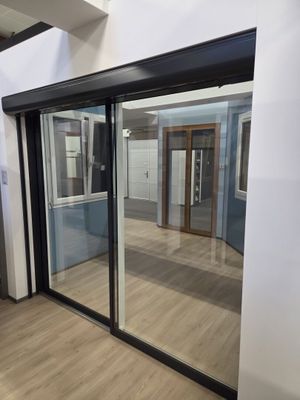 Baie coulissante 2 ventaux alu Elia 2150x2400 - Photo 1