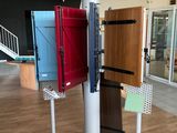 an image of a display of different types of doors