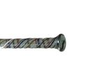 a close up of a glass bead on a white background