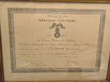 an old document with a picture of a military seal on it