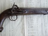 un pistolet posé sur une feuille de papier