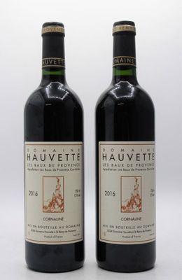 2 bouteilles Les Baux de Provence 2016, Domaine Hauvette, Cornaline - Photo 1