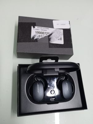 a black box with a pair of headphones in it