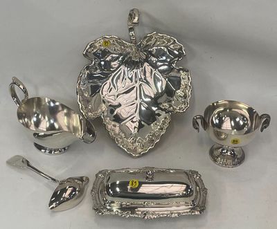 a lot of silver items that are on a table