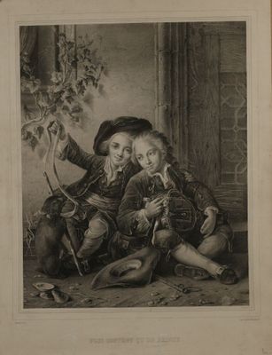 la photo d'une photo représentant un homme et un enfant