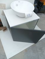 Meuble de salle de bains 60 × 40 cm, finition gris anthracit… (photo 2)