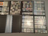 many different types of stamps on a table