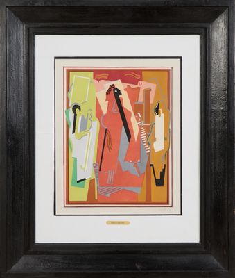 un tableau représentant un homme et une femme dans une pièce