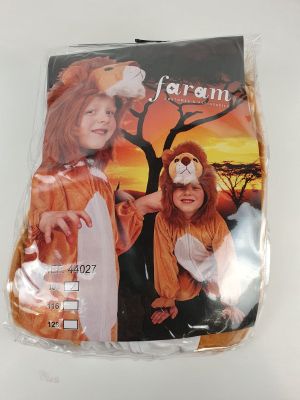two children in lion costumes are posing for a picture