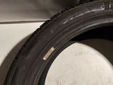 a close up of a tire with a hole in the tire