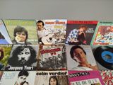many different types of vinyl records on the table
