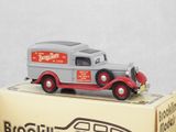 a toy truck that is sitting on top of a box
