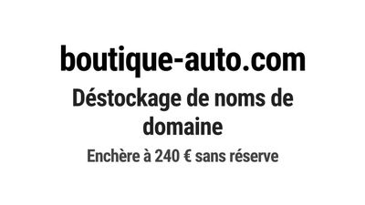 Nom de domaine boutique-auto.com.