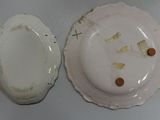 two plates that have been left on the table