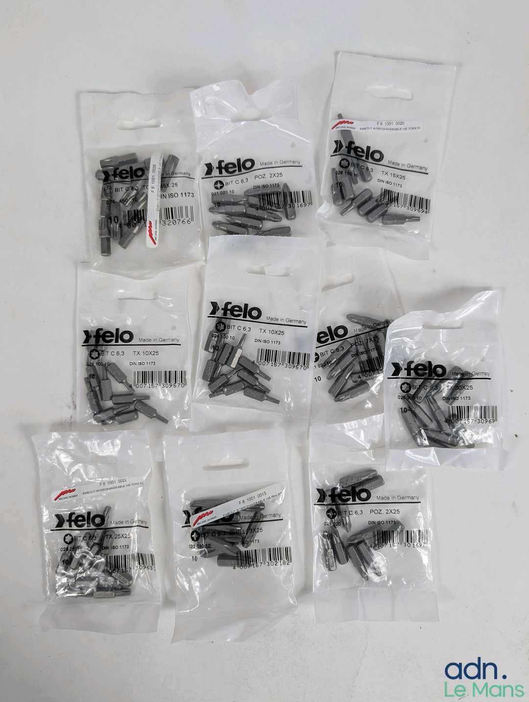 Lot de 100 embouts de la marque FELO.