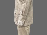 an image of a mannequin wearing a beige jacket and pants
