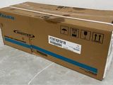 a cardboard box that is sitting on the floor