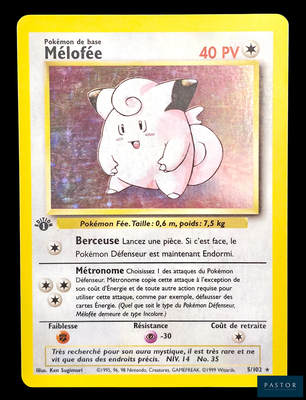 une carte sur laquelle figure l'image d'un personnage de Pokémon