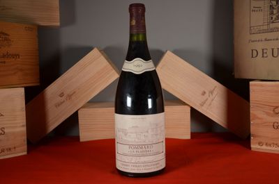 a bottle of wine that is sitting on a table