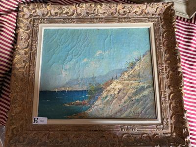 Albert HIRTZ(1898-1976) - Huile sur toile Paysage côtier sig…