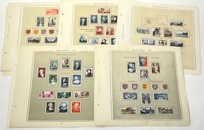 1951 à 1959 complet en Neuf * dentelés et Non dentelés