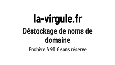 Nom de domaine la-virgule.fr. Catégorie: Média et communicat…