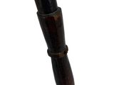 a wooden stick with a wooden handle on a white background
