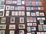 un grand nombre de timbres qui sont sur la table