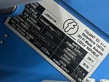 a close up of a machine with a label on it