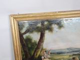 a picture of a painting on the wall of a room