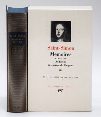 saint - simon memoirses, volume i and ii, with a copy of the first edition