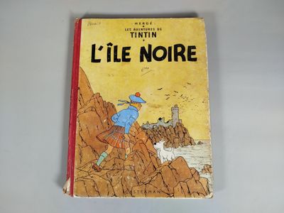 un vieux livre pour enfants français avec l'illustration d'un homme escaladant une montagne