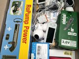 a box full of electronics and other items that are in it