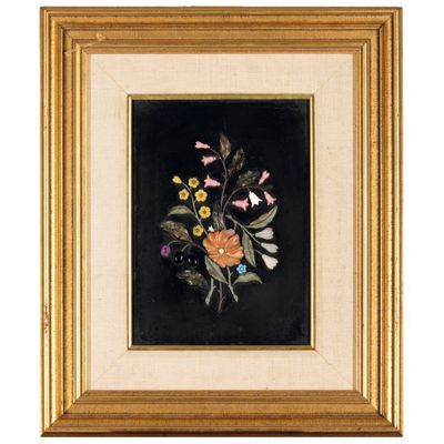 Paire DE Plaques DE Marbre ET DE Pierre ColorÉE, Fin DU 19e …