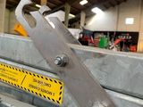 a close up of a pair of wrenches on top of a pallet