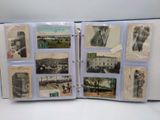 an open book with a bunch of old photos on it