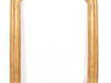 a gold frame on a white background
