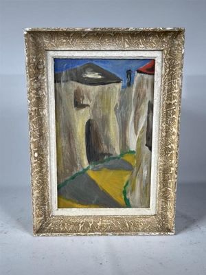 an image of a picture of a painting of a man in a hat