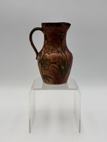 Albert DAMMOUSE (1848-1926). Pichet - circa 1900. Céramique émail...