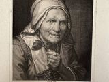 portrait d'une vieille femme tenant une pipe et en train de fumer
