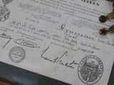 an old document that has been placed on a table