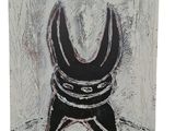 une image représentant un dessin en noir et blanc d'une tête de vache