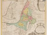 an old map of the kingdom of israel and the middle east