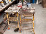 an image of a dirty work table in a garage