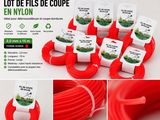 lot de fils de coupe en nylon