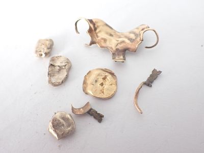 Lot d'or dentaire, poids 16,3g - Photo 1